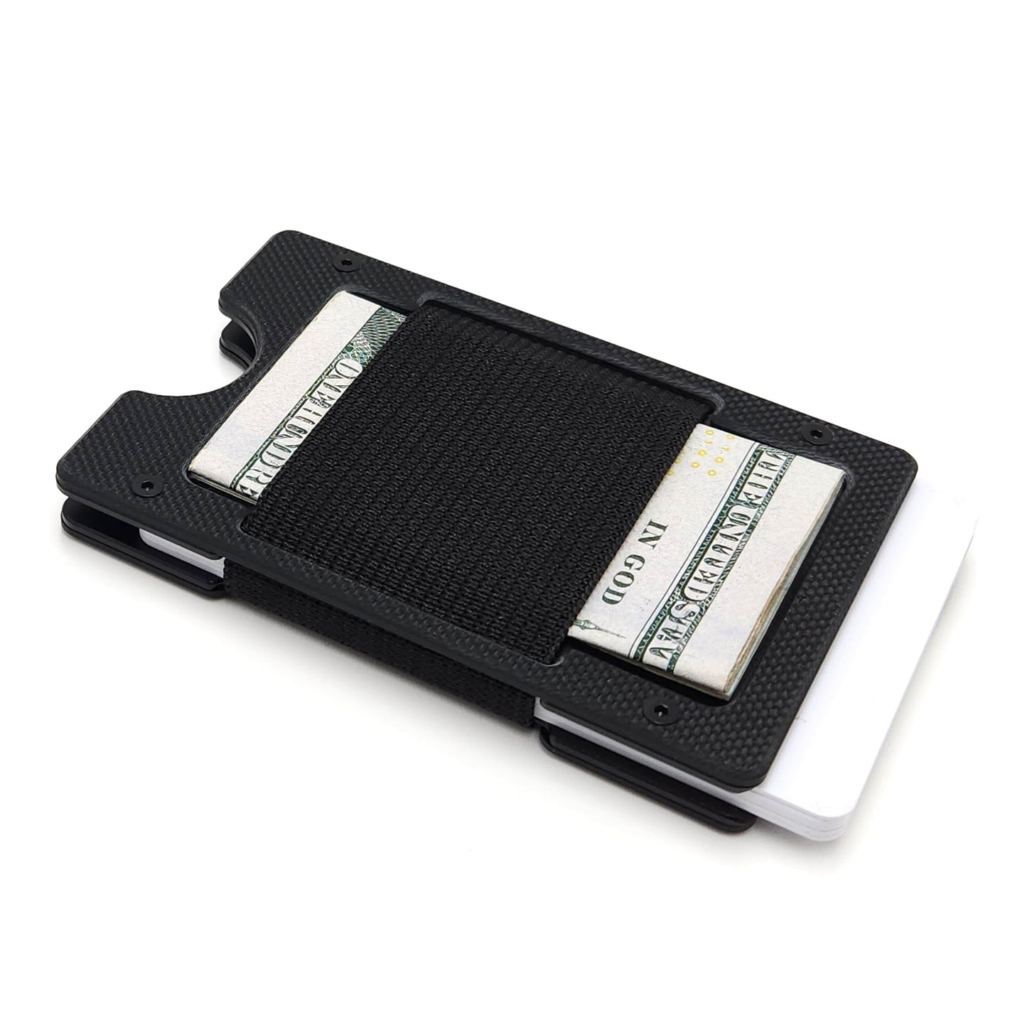 Arrow Wallet Textured Black G10 & Matte Twill Carbon Fiber