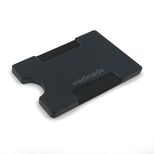 Arrow Wallet Textured Black G10 & Matte Twill Carbon Fiber