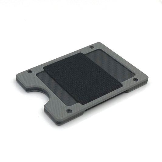 Arrow Wallet Textured Gray G10 & Matte Twill Carbon Fiber