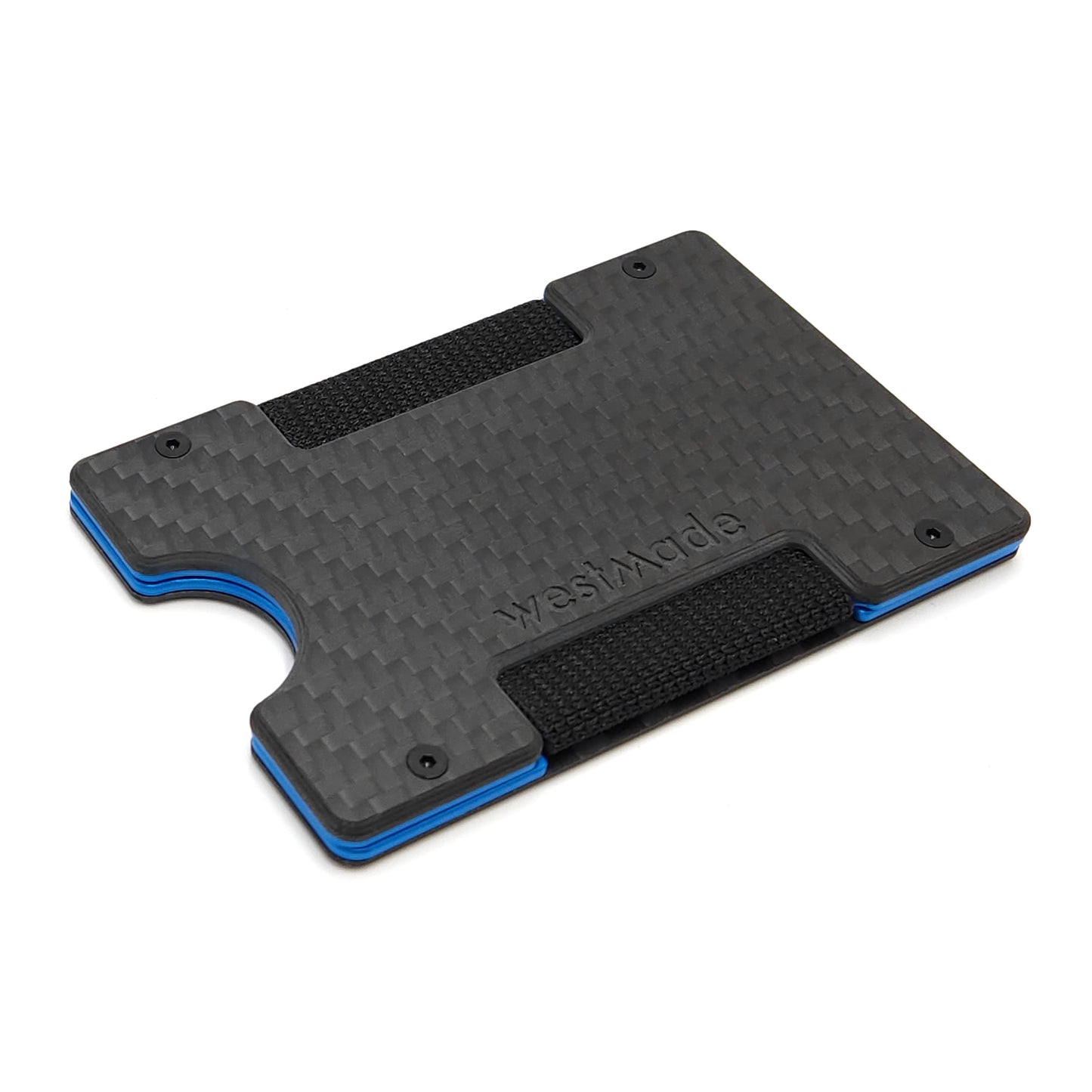 Arrow Wallet Matte Twill Carbon Fiber & Blue Anodized Aluminum
