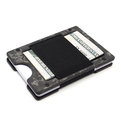 Arrow Wallet Marbled Carbon Fiber & Black Anodized Aluminum