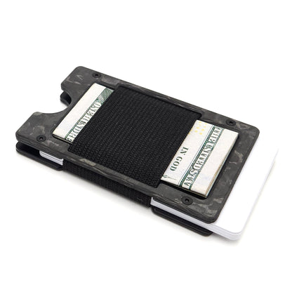 Arrow Wallet Marbled Carbon Fiber & Black Anodized Aluminum