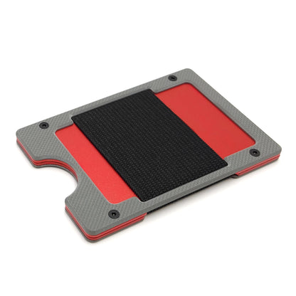 Arrow Wallet Textured Gray G10 & Red Anodized Aluminum