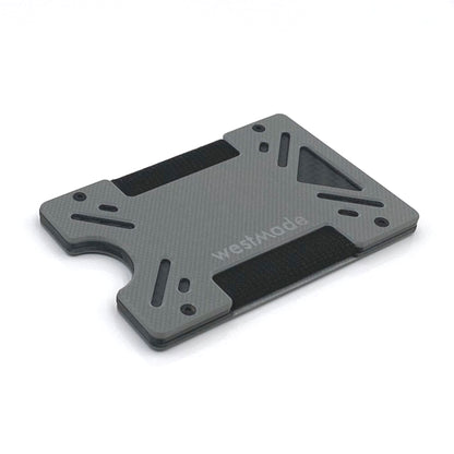 Arrow X Wallet Textured Gray G10 & Matte Twill Carbon Fiber