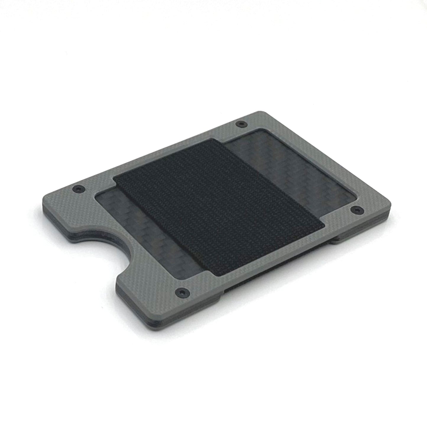 Arrow Wallet Textured Gray G10 & Matte Twill Carbon Fiber