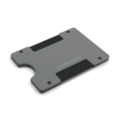 Arrow Wallet Textured Gray G10 & Matte Twill Carbon Fiber