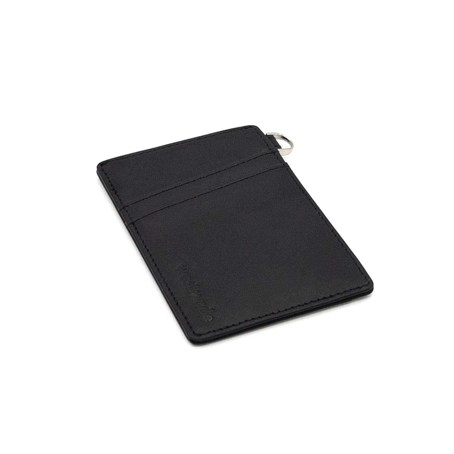 Westmade Mayfield Mini Minimalist Keychain Wallet with Wristlet Tether Graphite Black