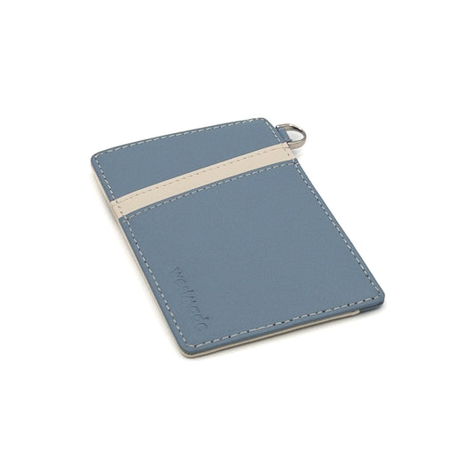 Westmade Mayfield Mini Minimalist Keychain Wallet Steel Blue/Cream