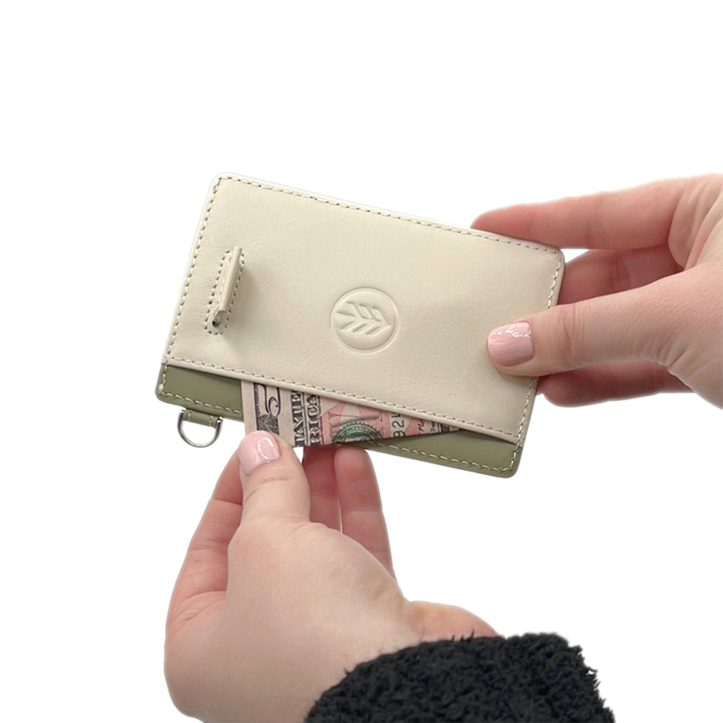 Westmade Mayfield Mini Minimalist Keychain Wallet Mossy Green/Cream