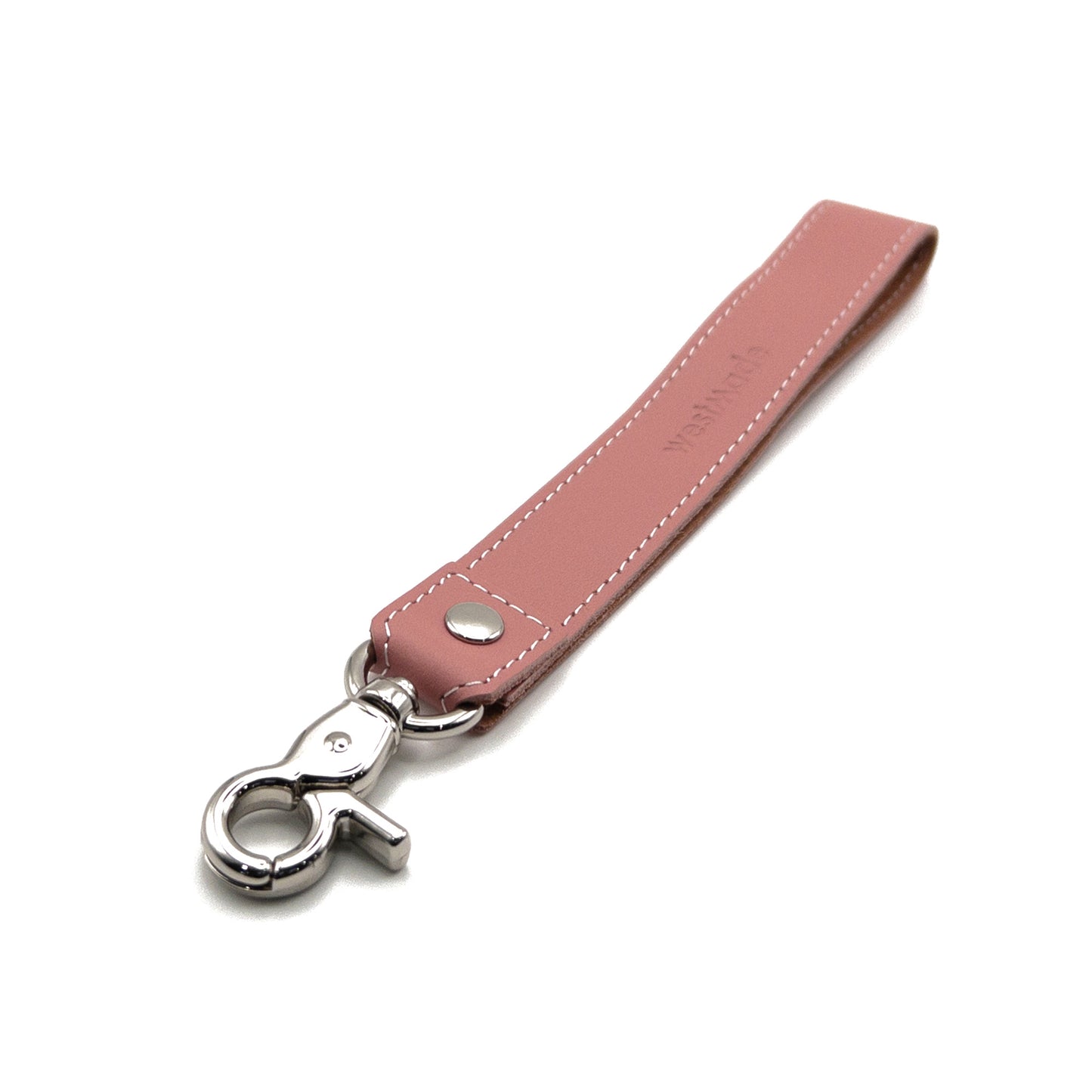 Westmade Mayfield Mini Minimalist Keychain Wallet with Wristlet Tether Dusty Pink/Cream