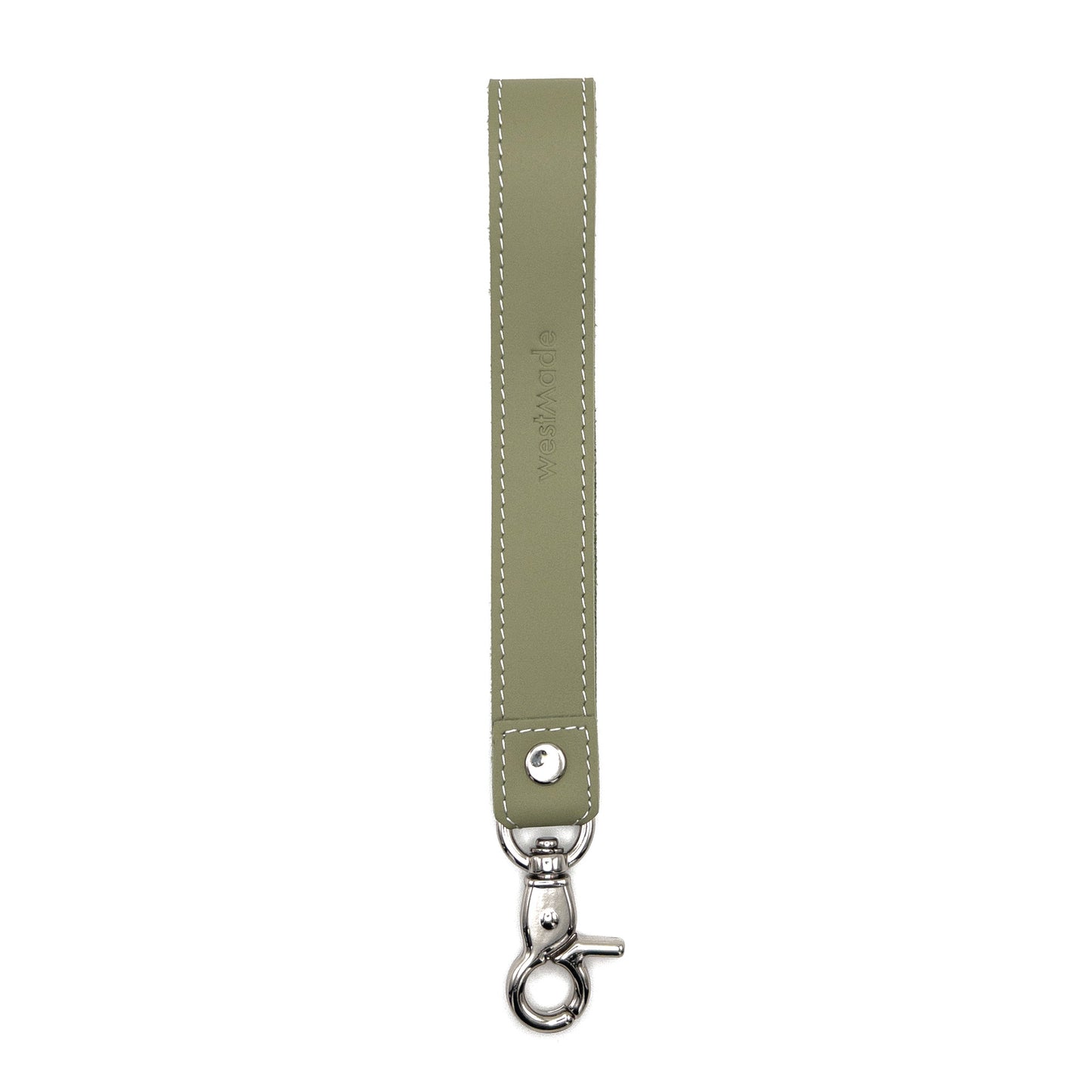 Westmade Mayfield Mini Minimalist Keychain Wallet with Wristlet Tether Mossy Green/Cream